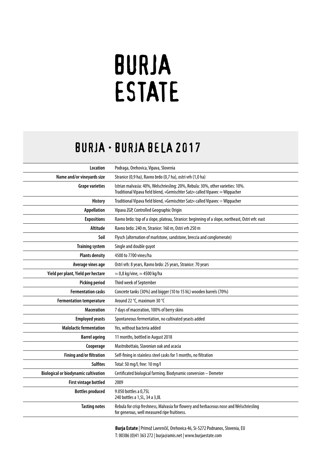 Burja Estate