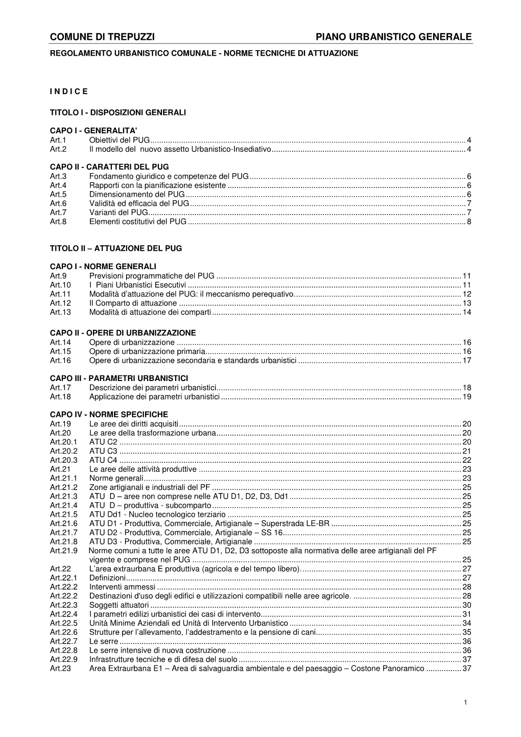 Norme Tecniche Di Attuazione