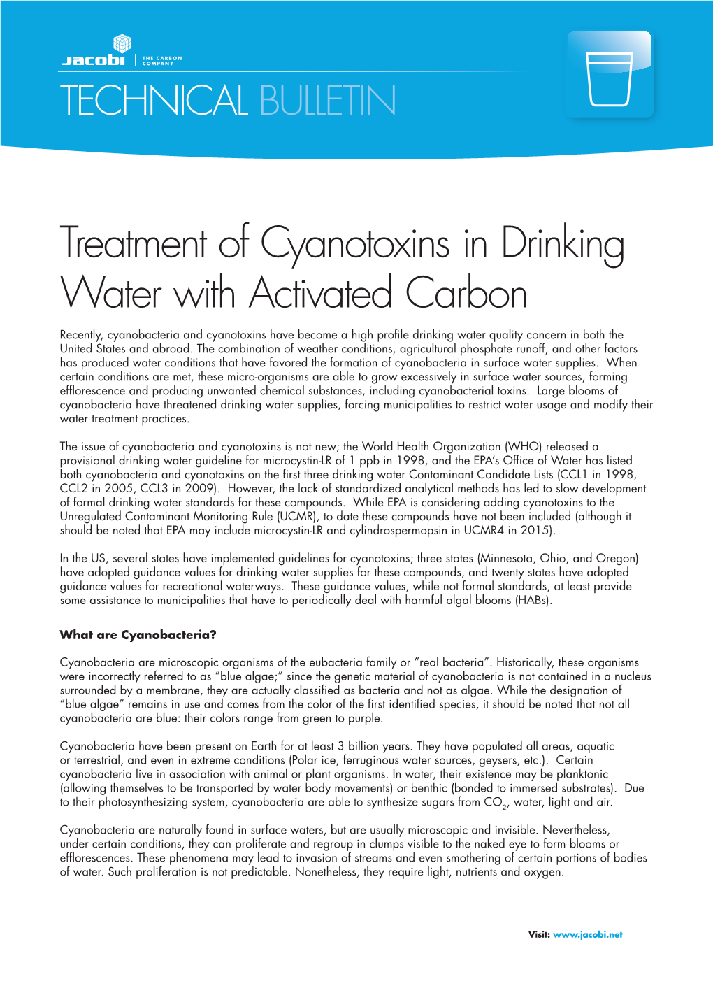 Treatment of Cyanotoxins in Drinking Water with Activated Carbon