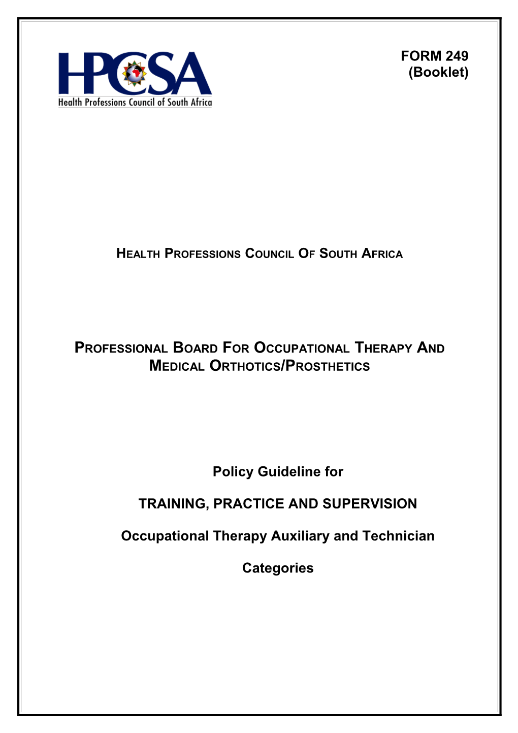 Health Professions Council of South Africa