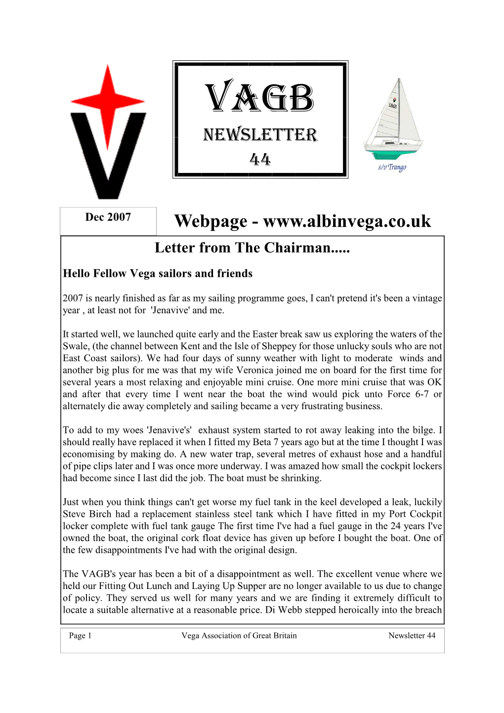 NEWSLETTER 44 Webpage