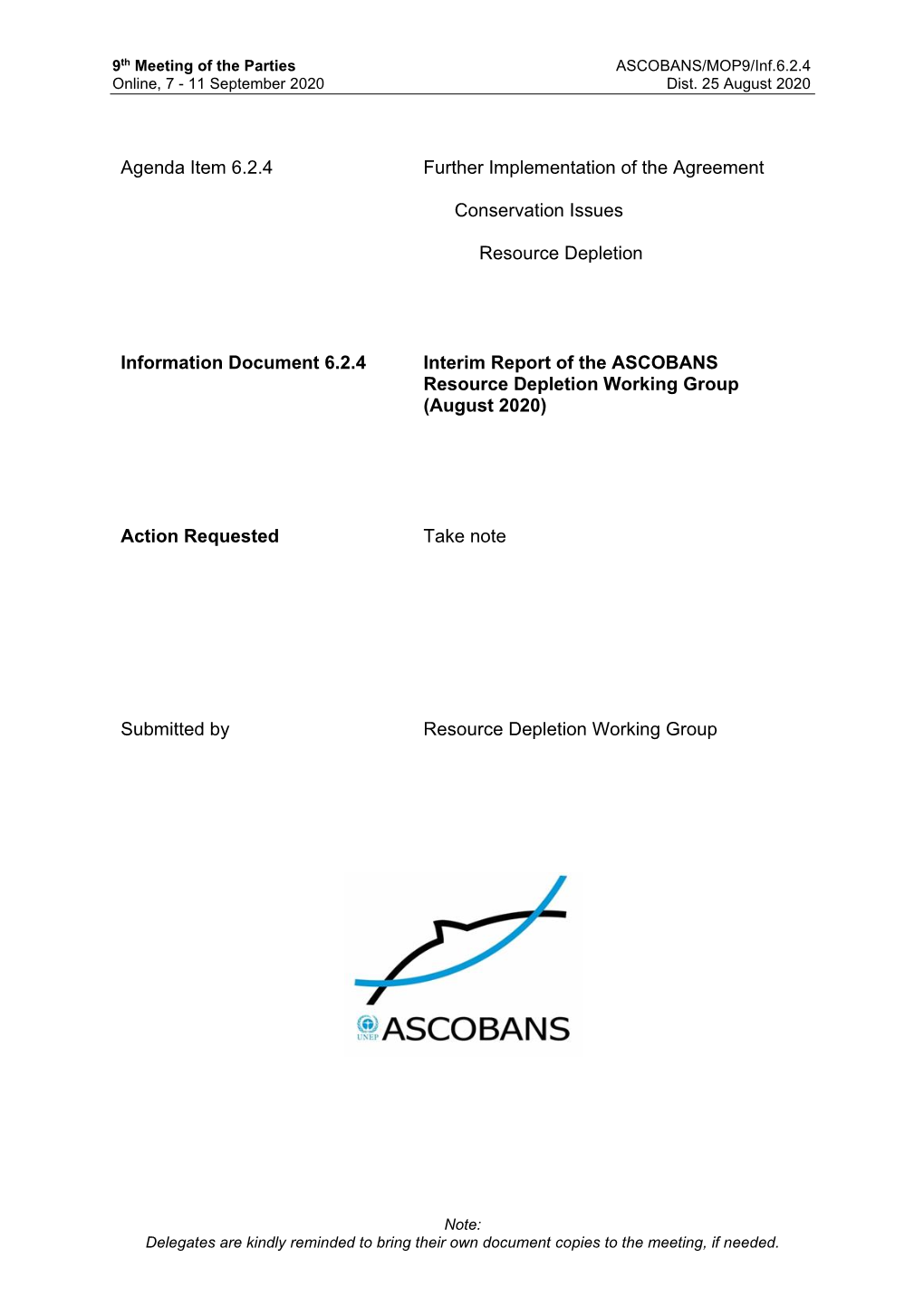 Agenda Item 6.2.4 Further Implementation of the Agreement