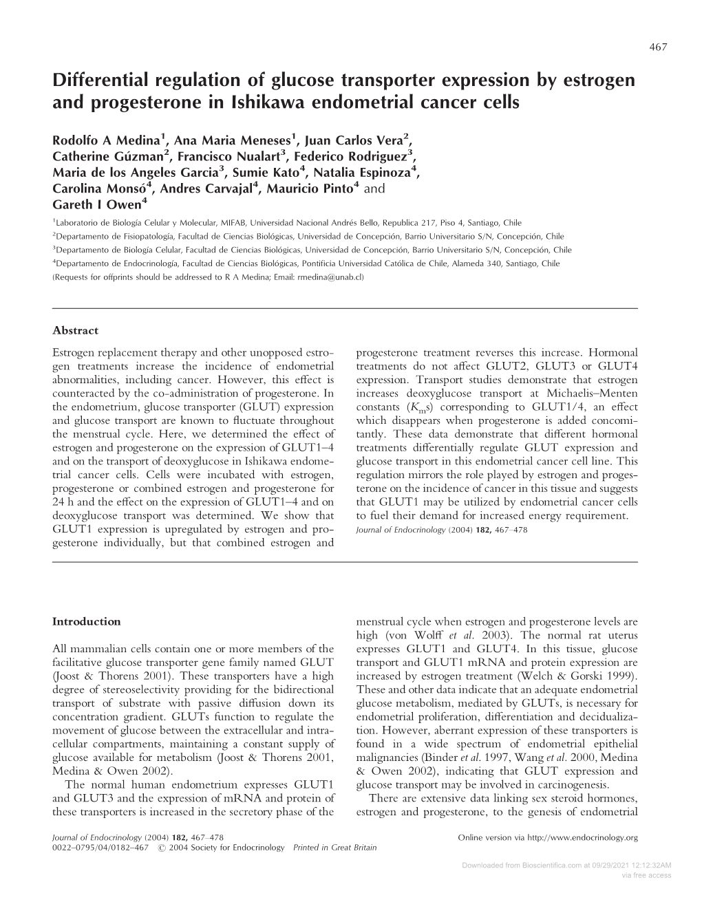 Differential Regulation of Glucose Transporter Expression by Estrogen and Progesterone in Ishikawa Endometrial Cancer Cells