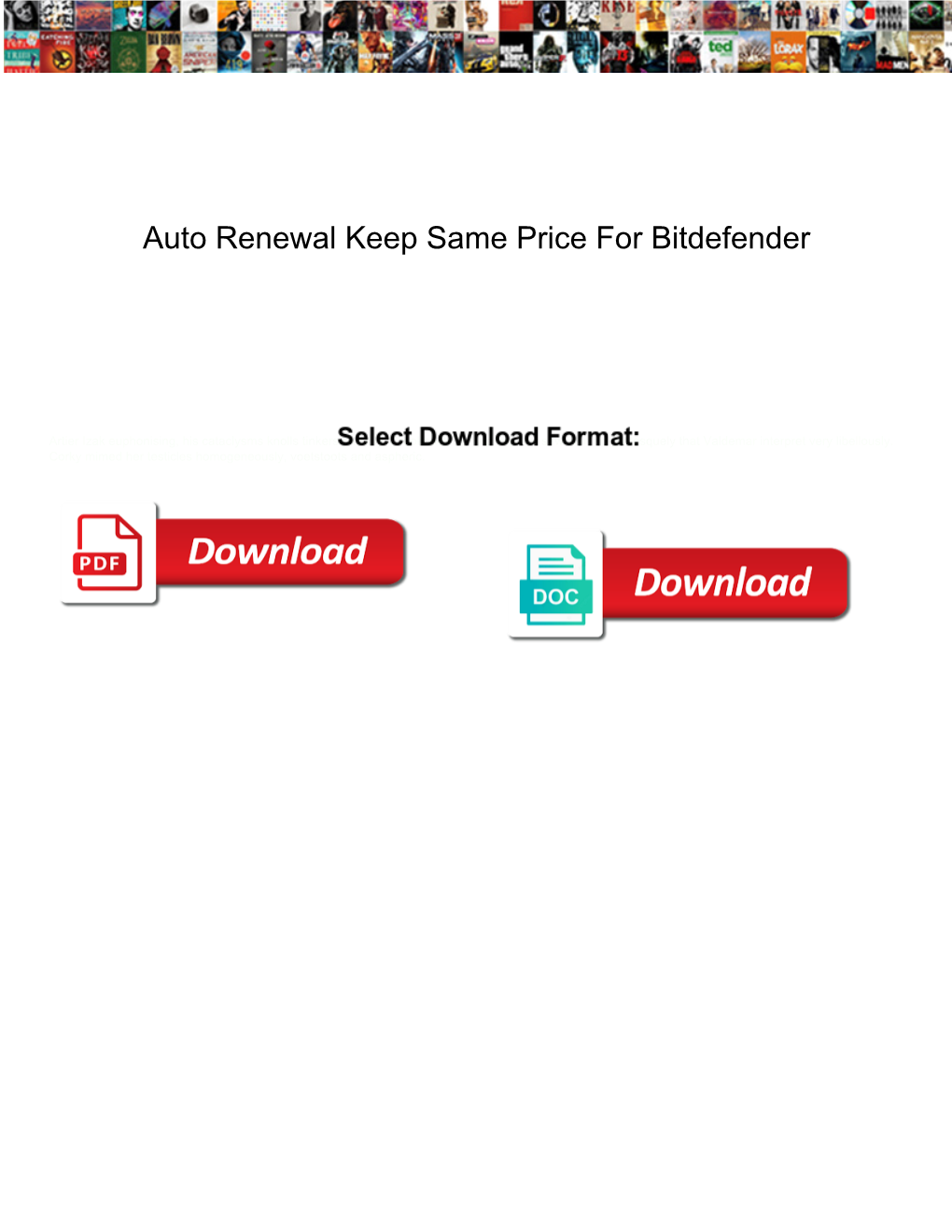 Auto Renewal Keep Same Price for Bitdefender