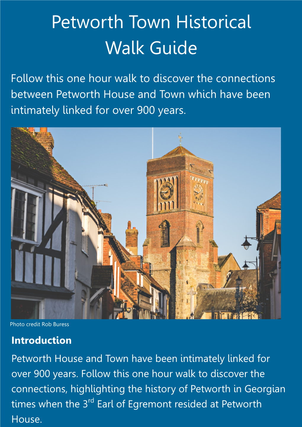 Petworth Town Historical Walk Guide