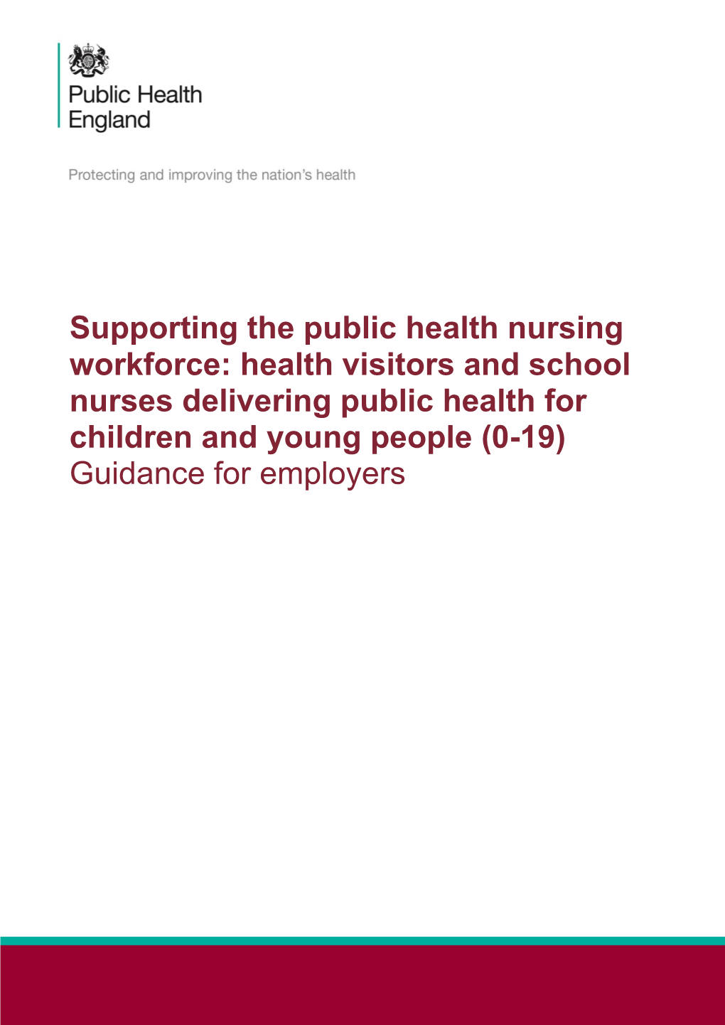 Supporting the Public Health Nursing Workforce