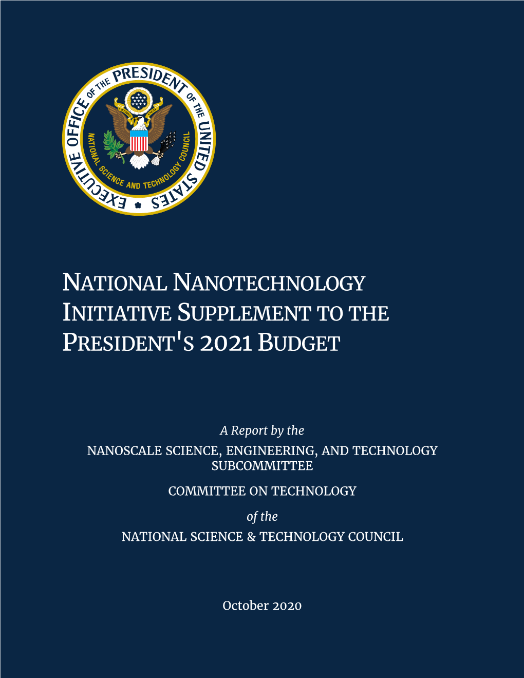 NNI Supplement to the President's 2021 Budget