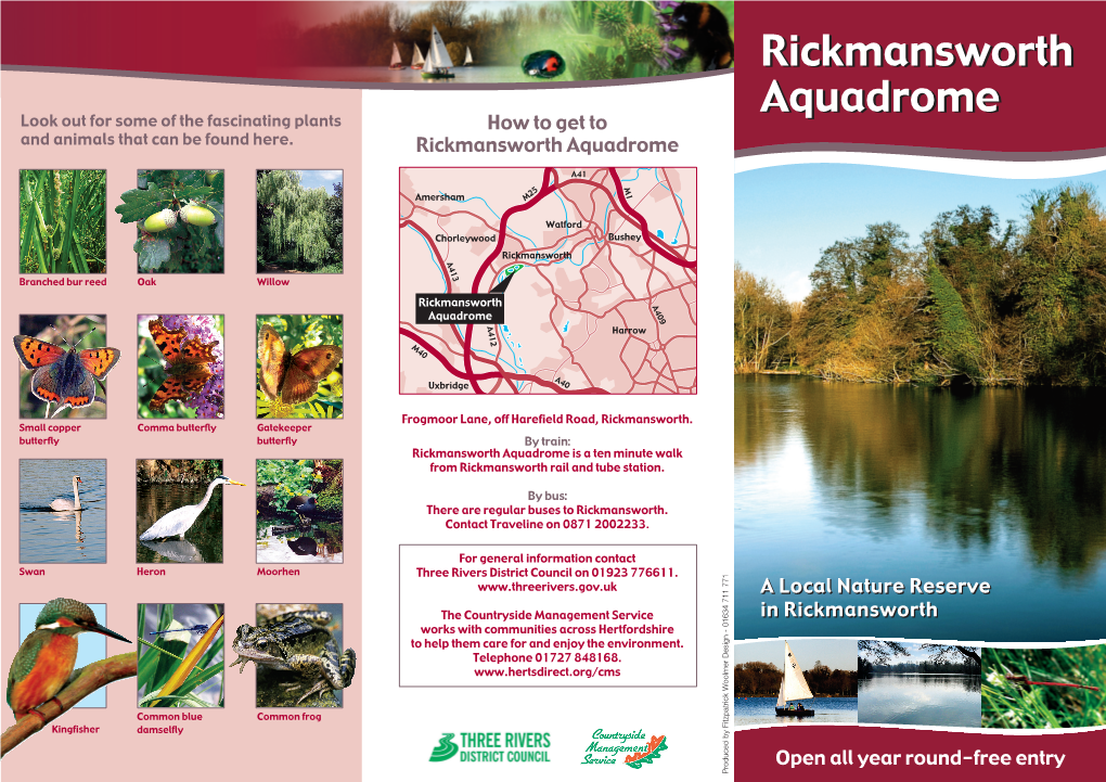 Rickmansworth Aquadrome Leaflet