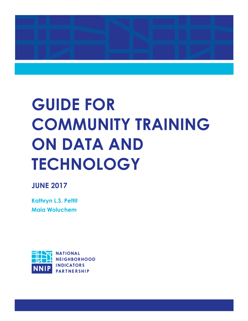 Guide for Community Training on Data and Technology