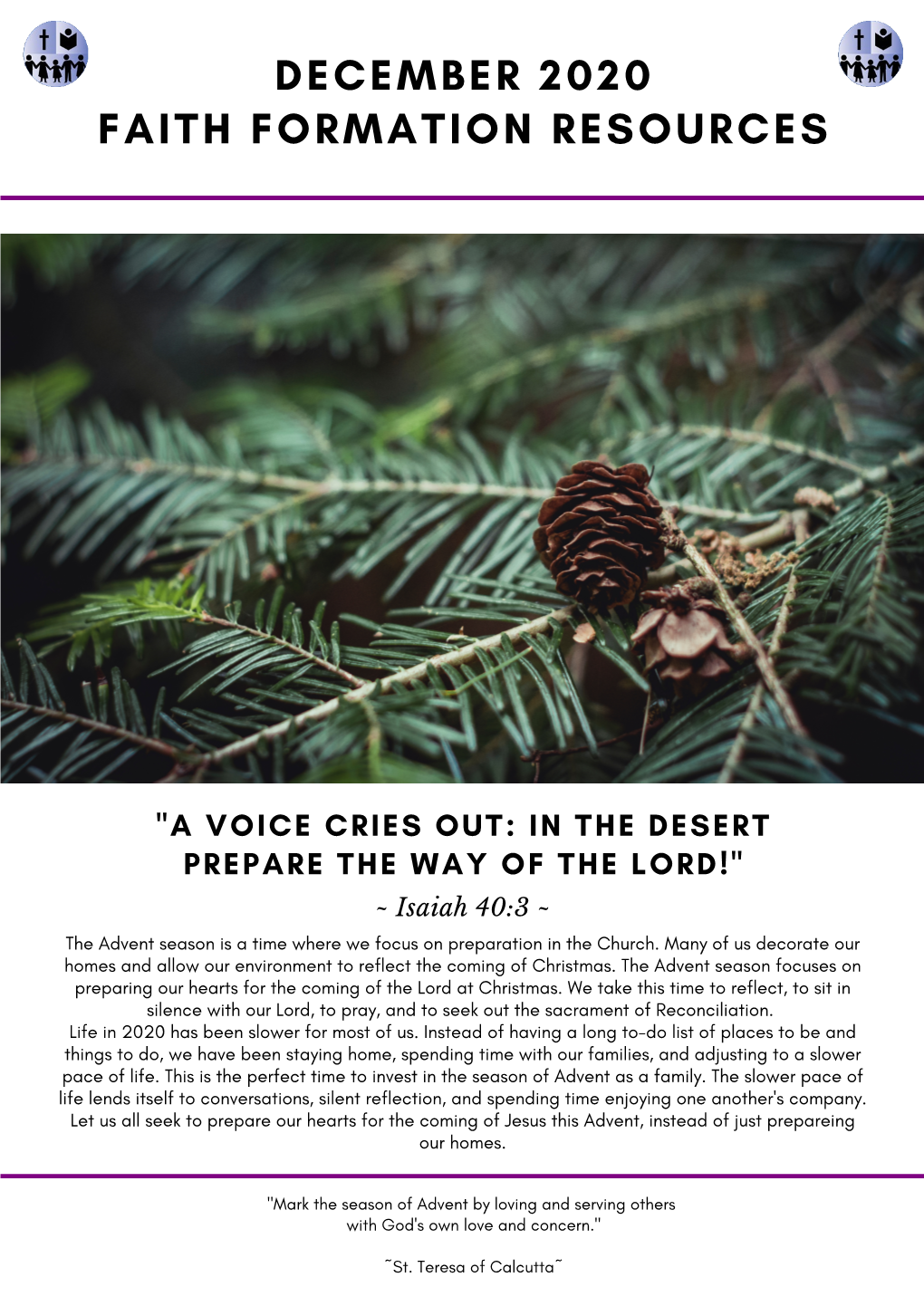Advent Faith Formation Resources
