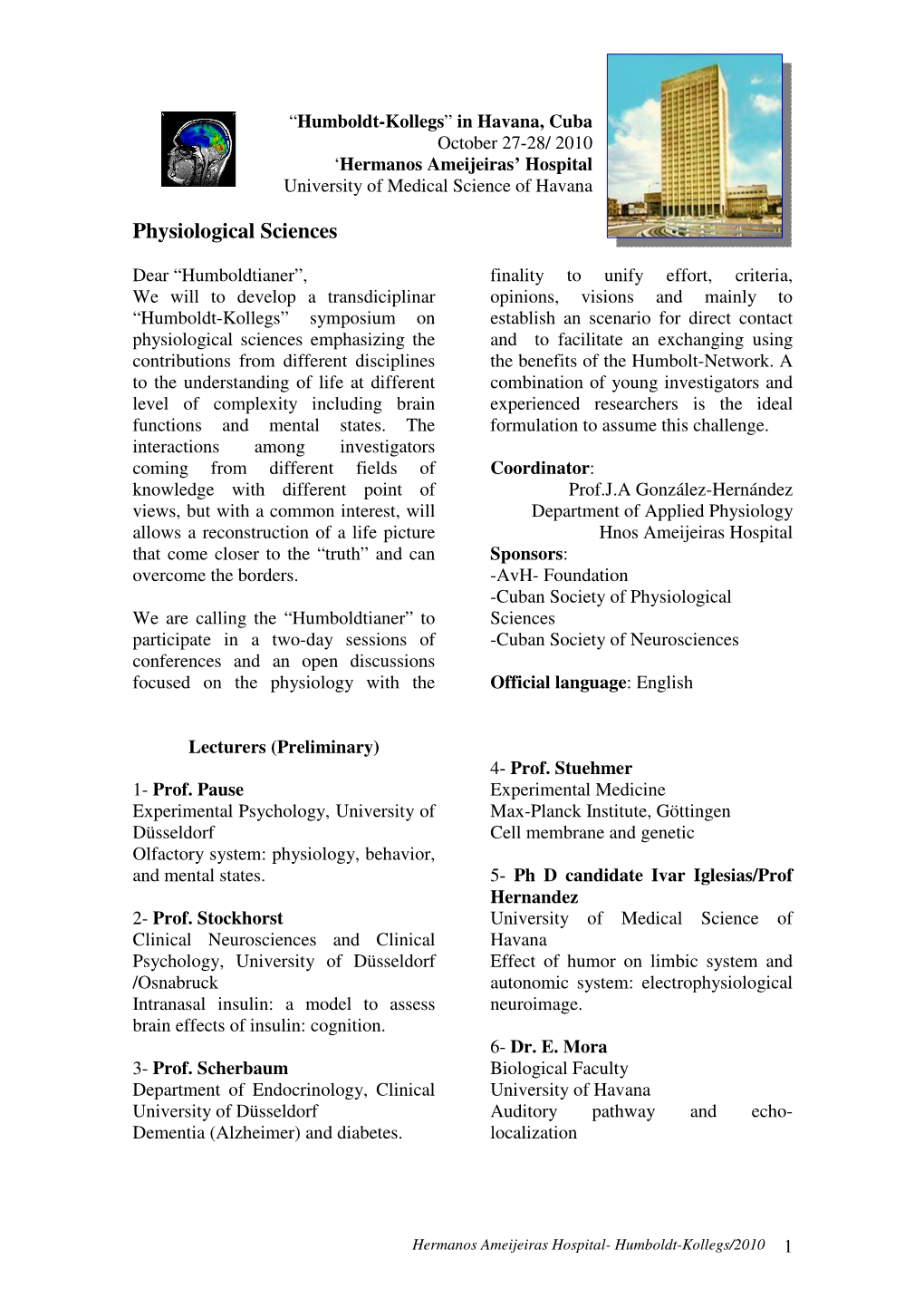 Physiological Sciences