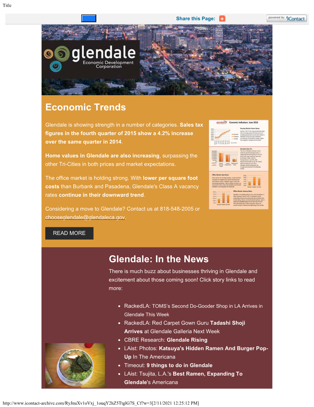 Economic Trends Glendale