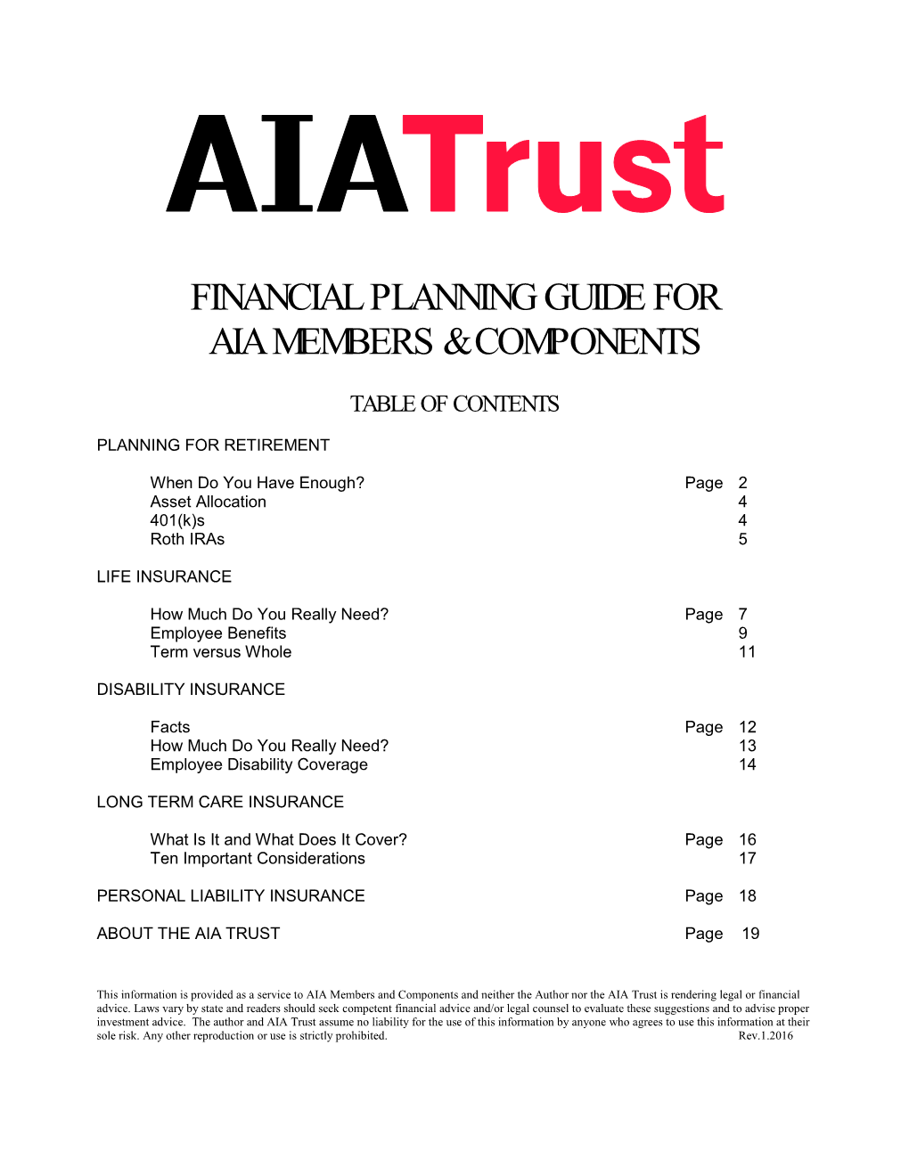 A Guide to Financial Planning