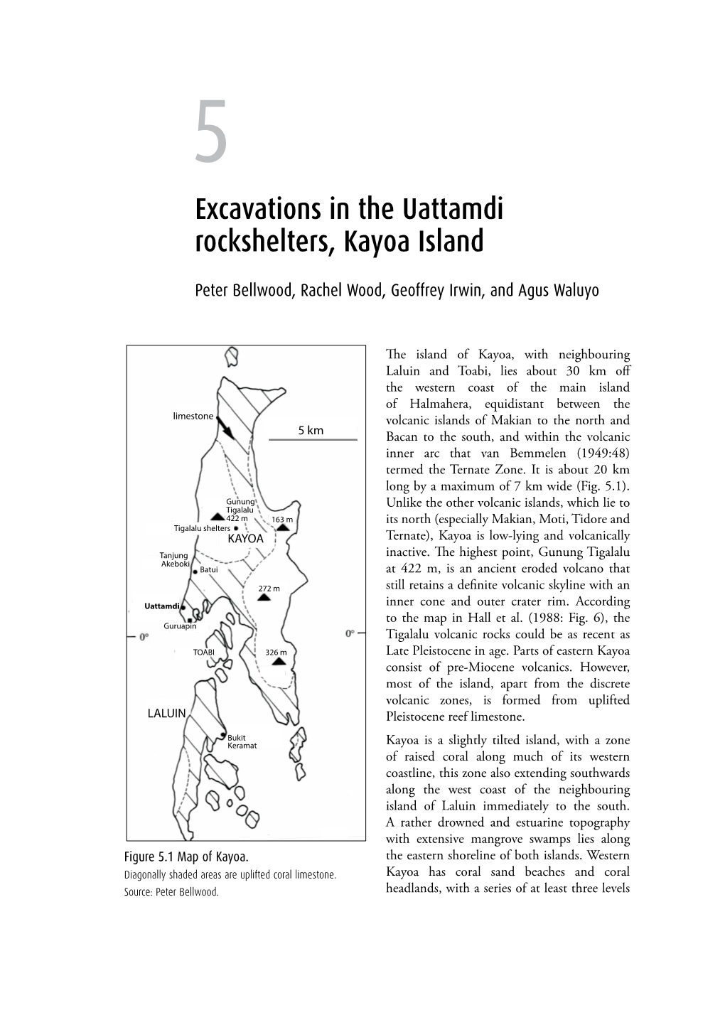 5. Excavations in the Uattamdi Rockshelters, Kayoa Island 69