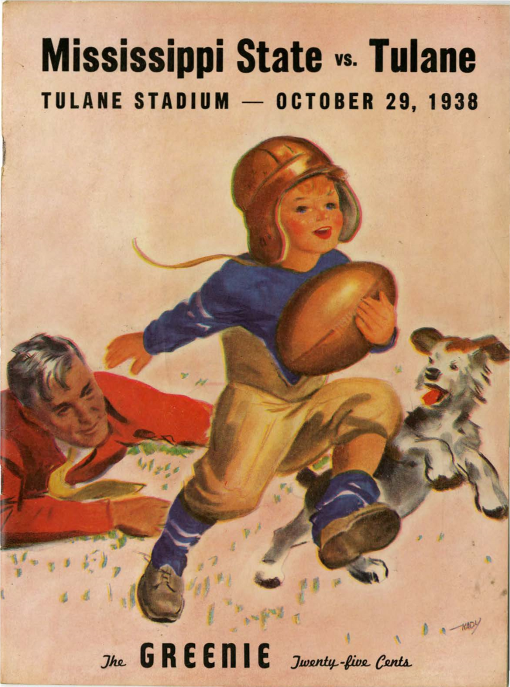 Mississippi State Vs. Tulane TULANE STADIUM -OCTOBER 29, 1938