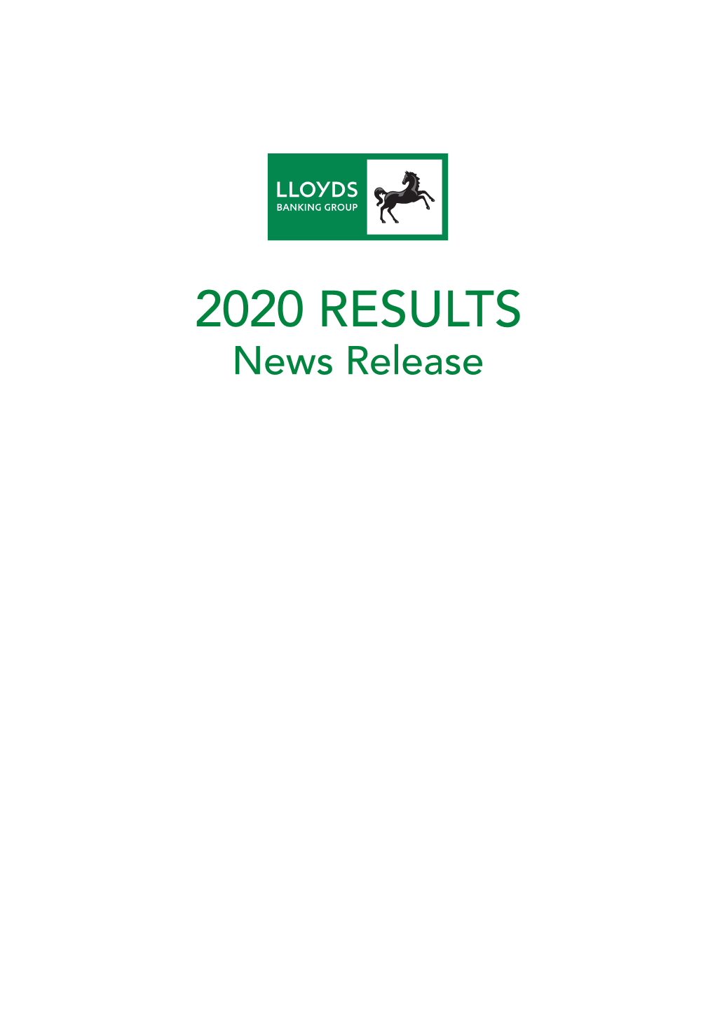 2020 RESULTS News Release CONTENTS