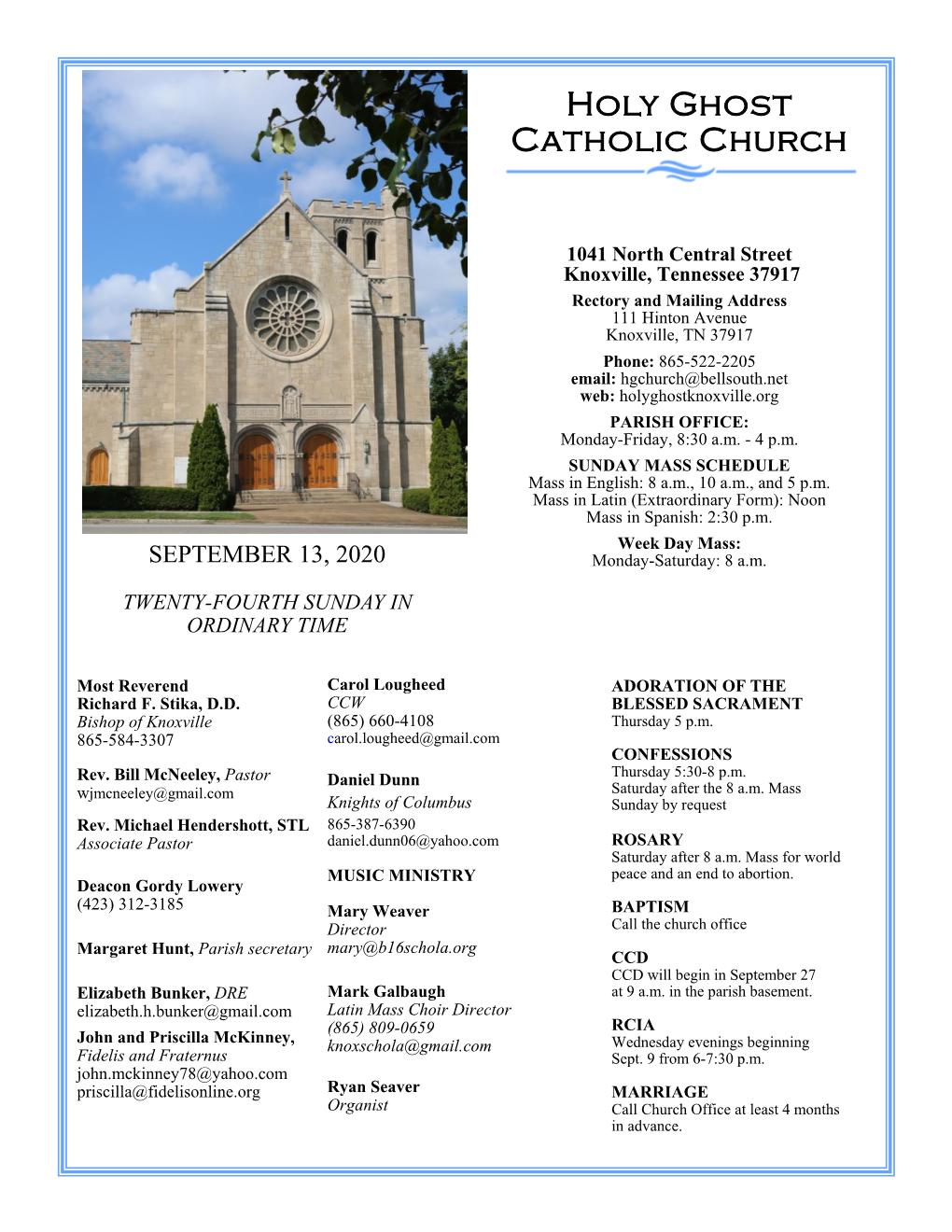 Parish Bulletin