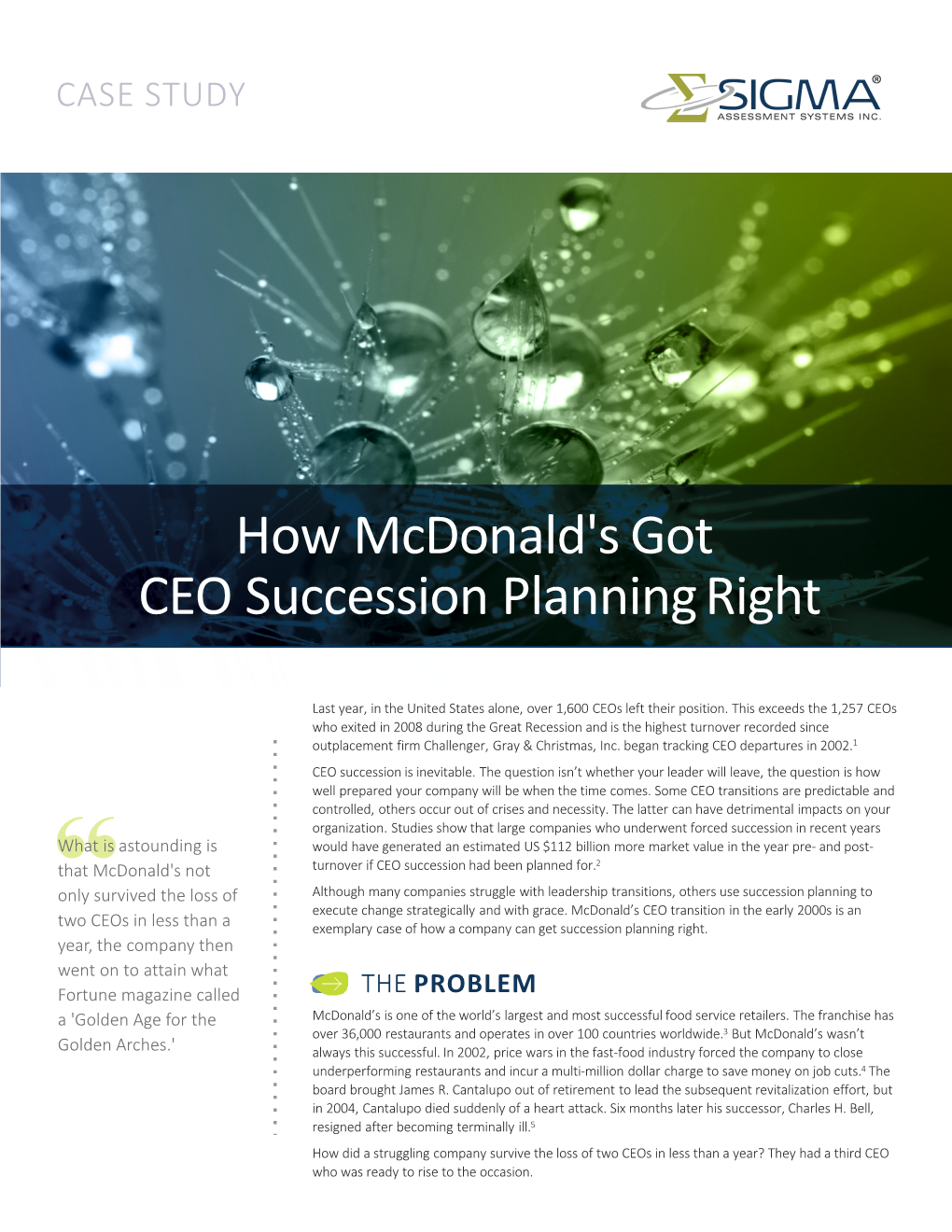 How Mcdonald's Got CEO Succession Planning Right