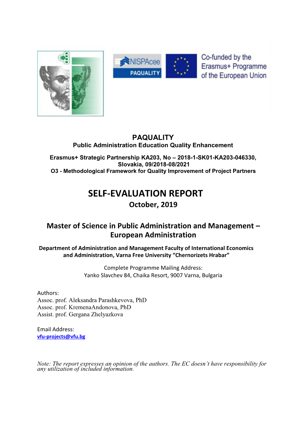 Science in Public Administration and Management – European Administration