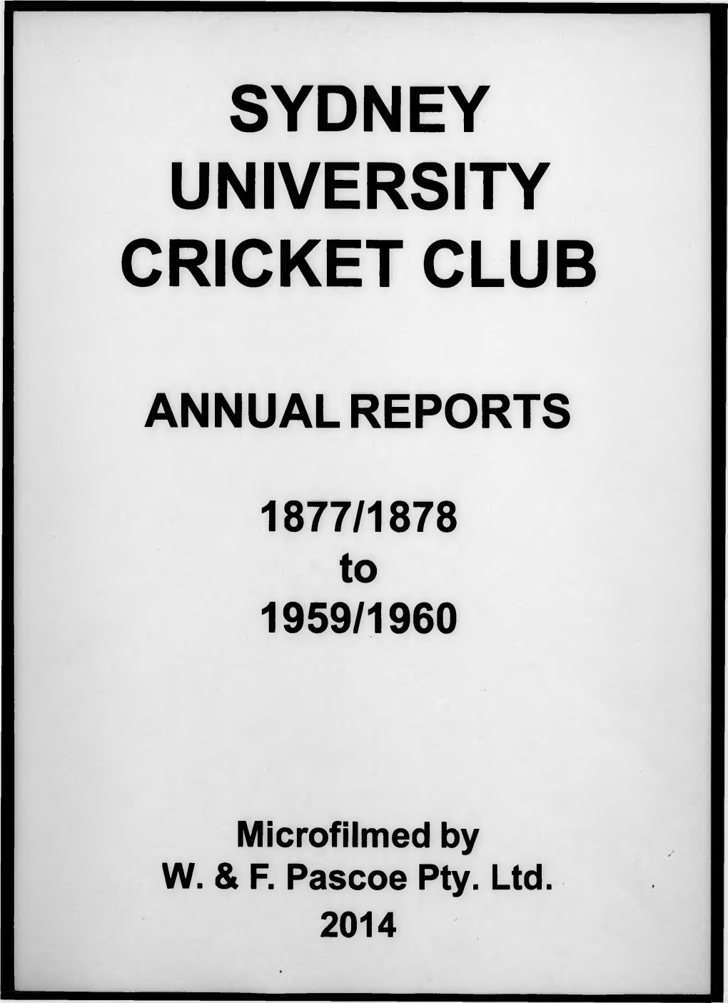 Sydney University Cricket Club
