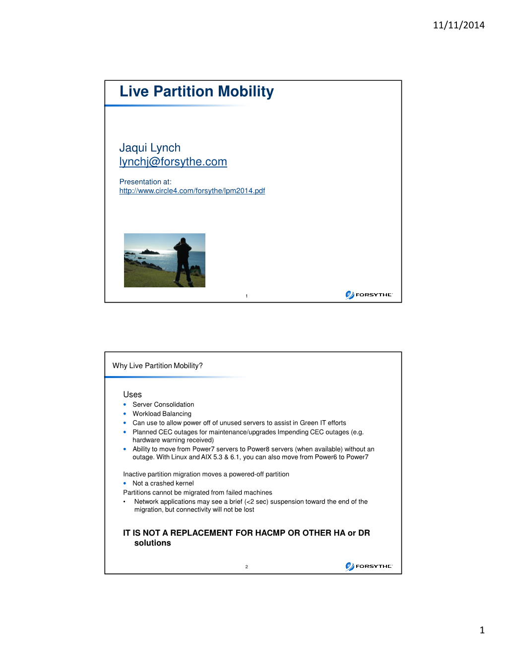 Live Partition Mobility