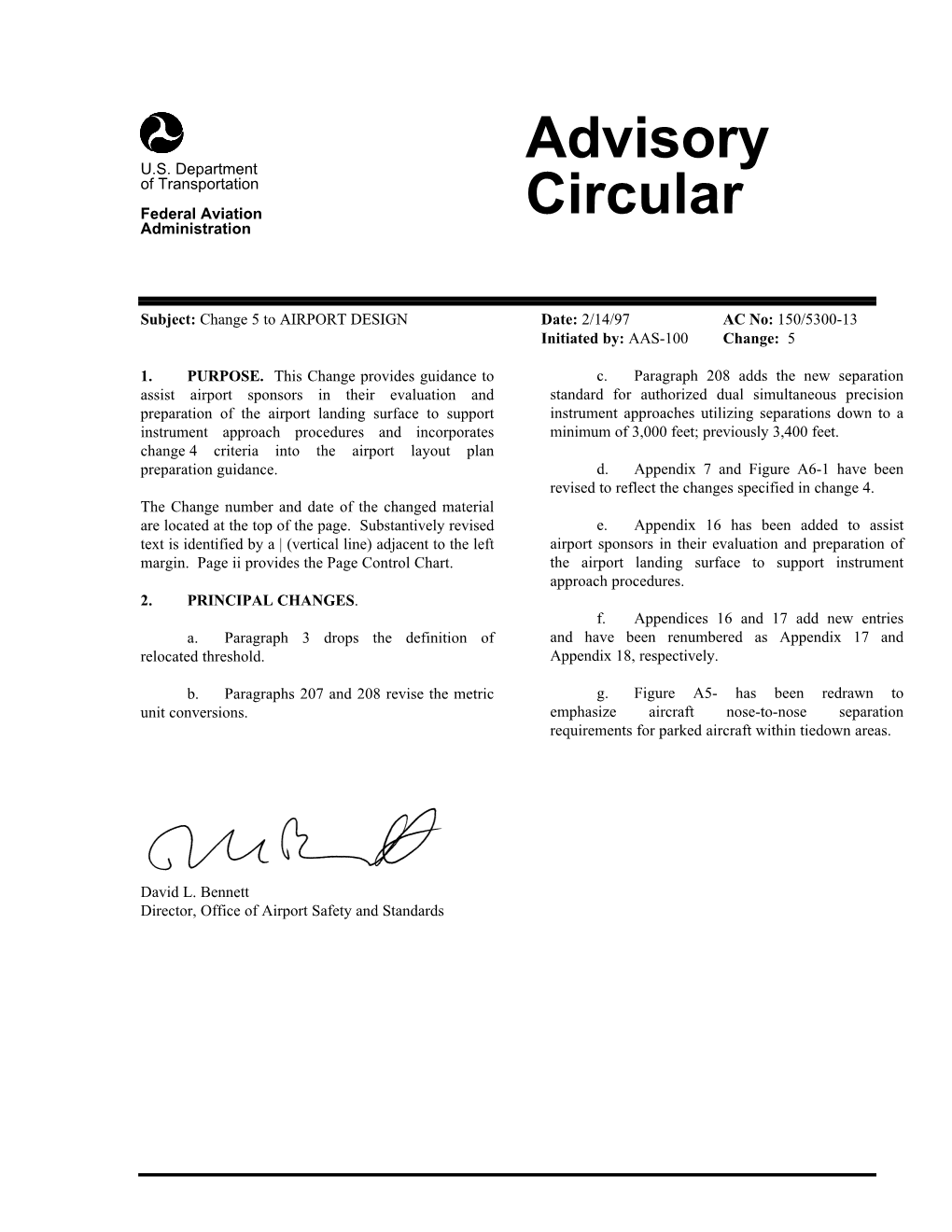 Advisory Circular Checklist