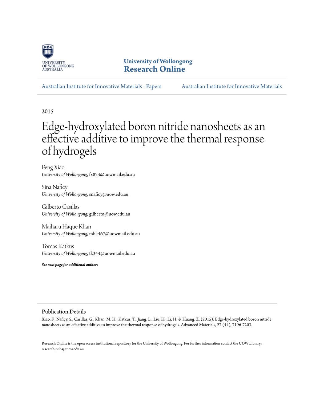 Edge-Hydroxylated Boron Nitride Nanosheets As an Effective Additive