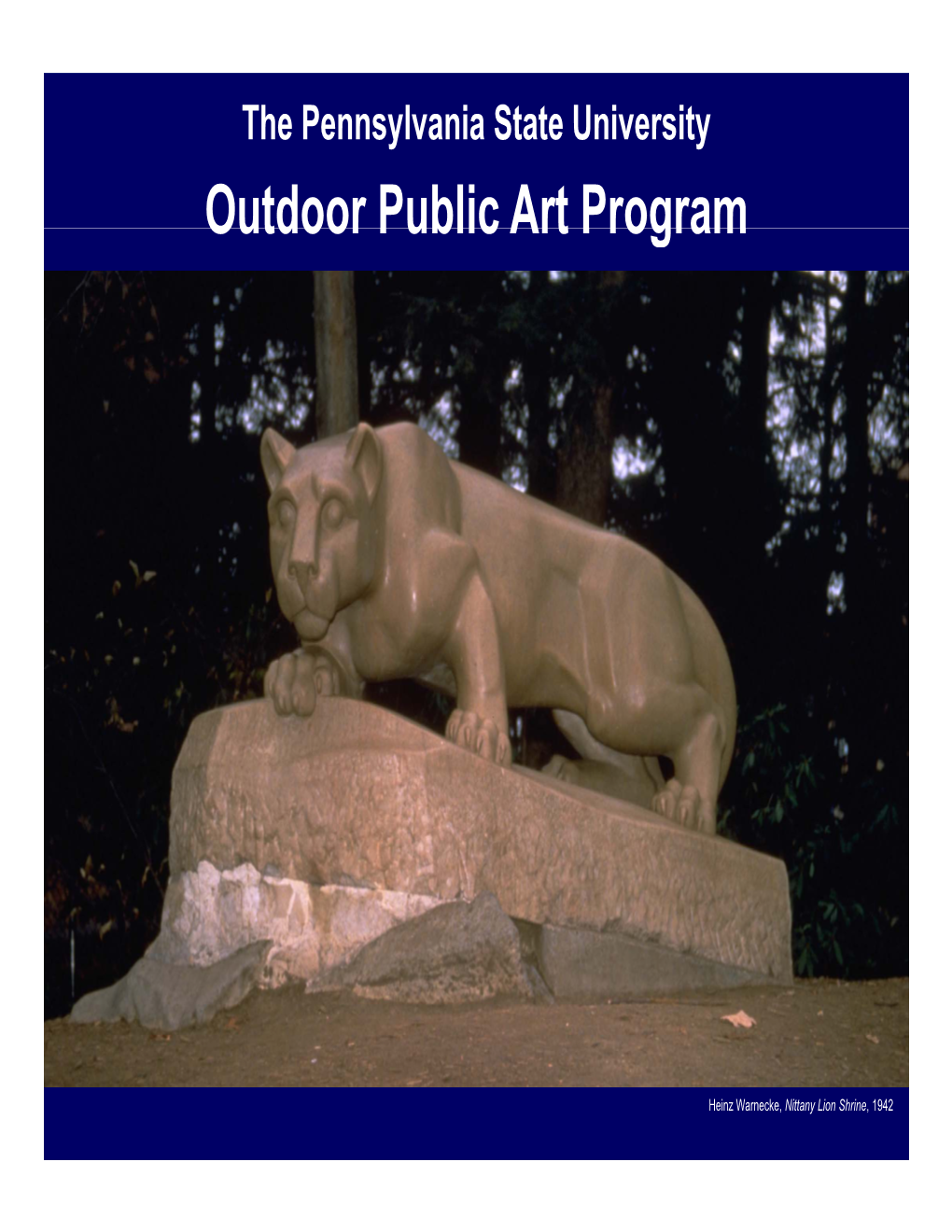Outdoor Public Art Program