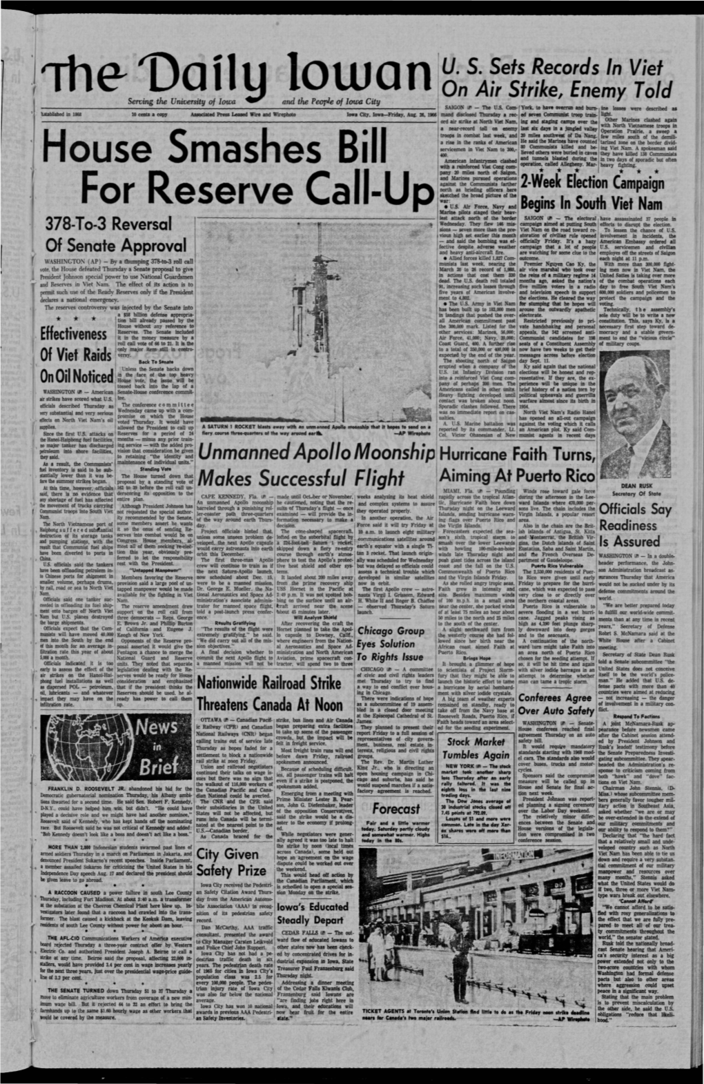 Daily Iowan (Iowa City, Iowa), 1966-08-26