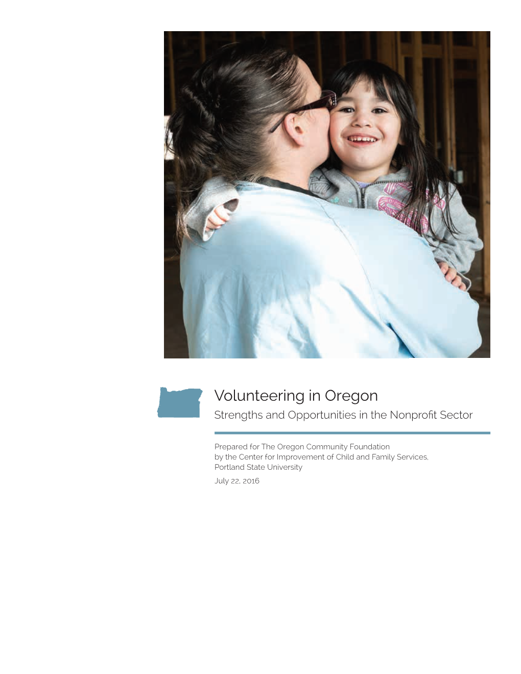 Volunteering in Oregon Report