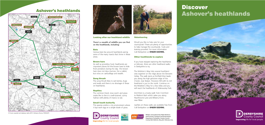 Ashover Heathland Leaflet