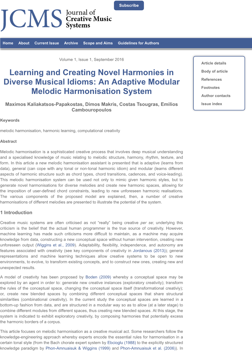 Learning and Creating Novel Harmonies in Diverse Musical Idioms