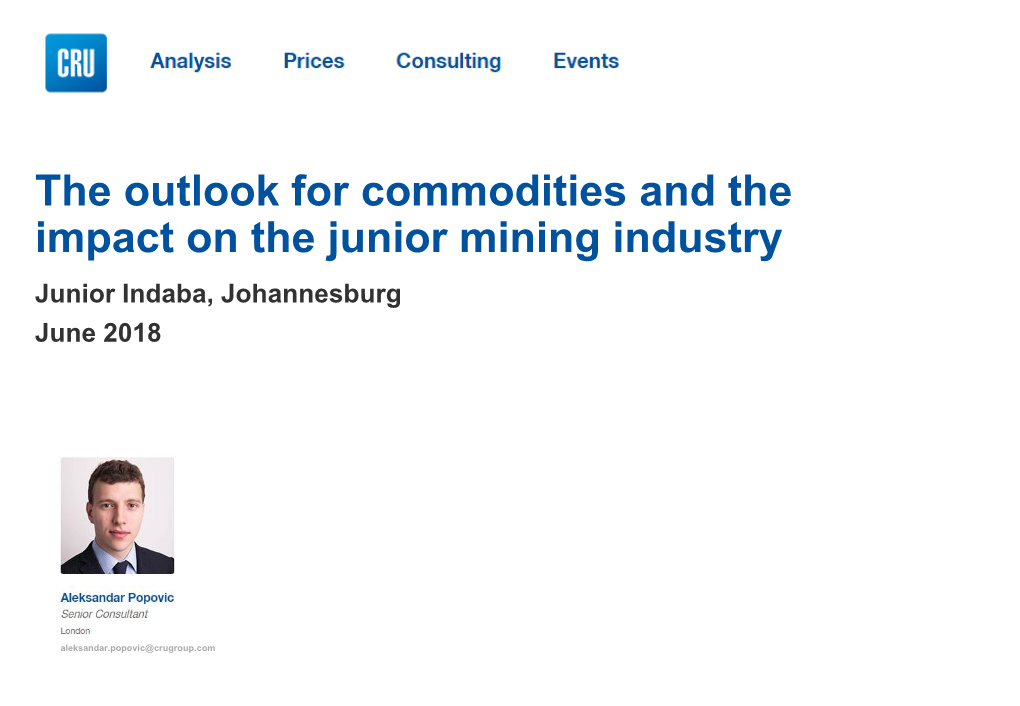 CRU Mining Executive Summary