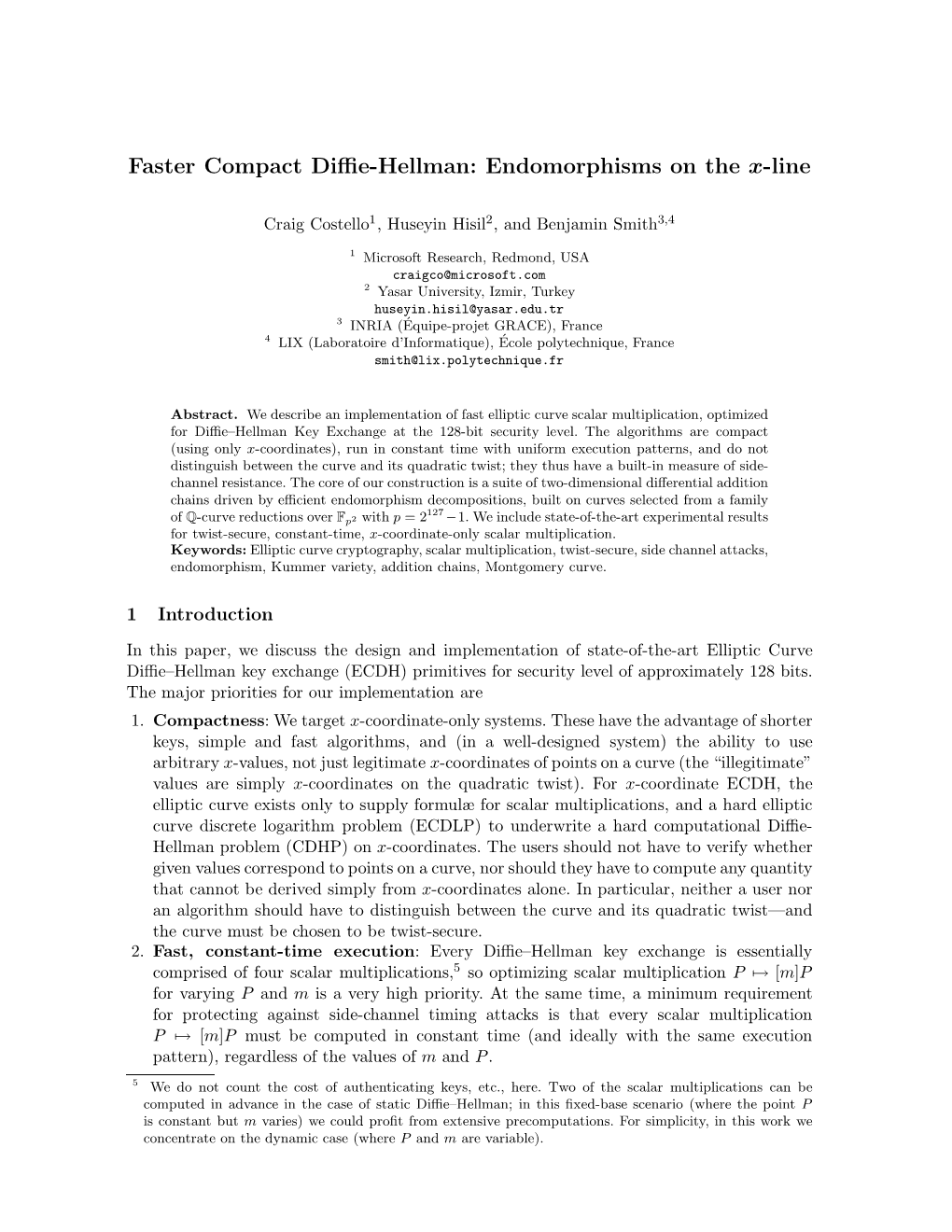 Faster Compact Diffie-Hellman: Endomorphisms on the X-Line