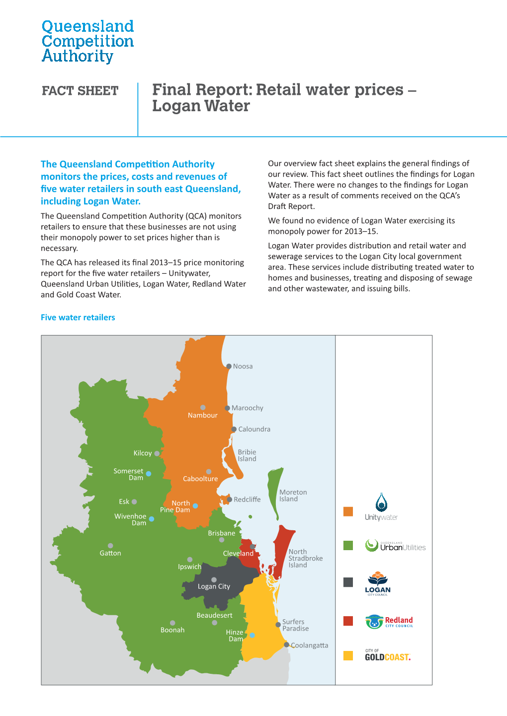 Final Report: Retail Water Prices – Logan Water