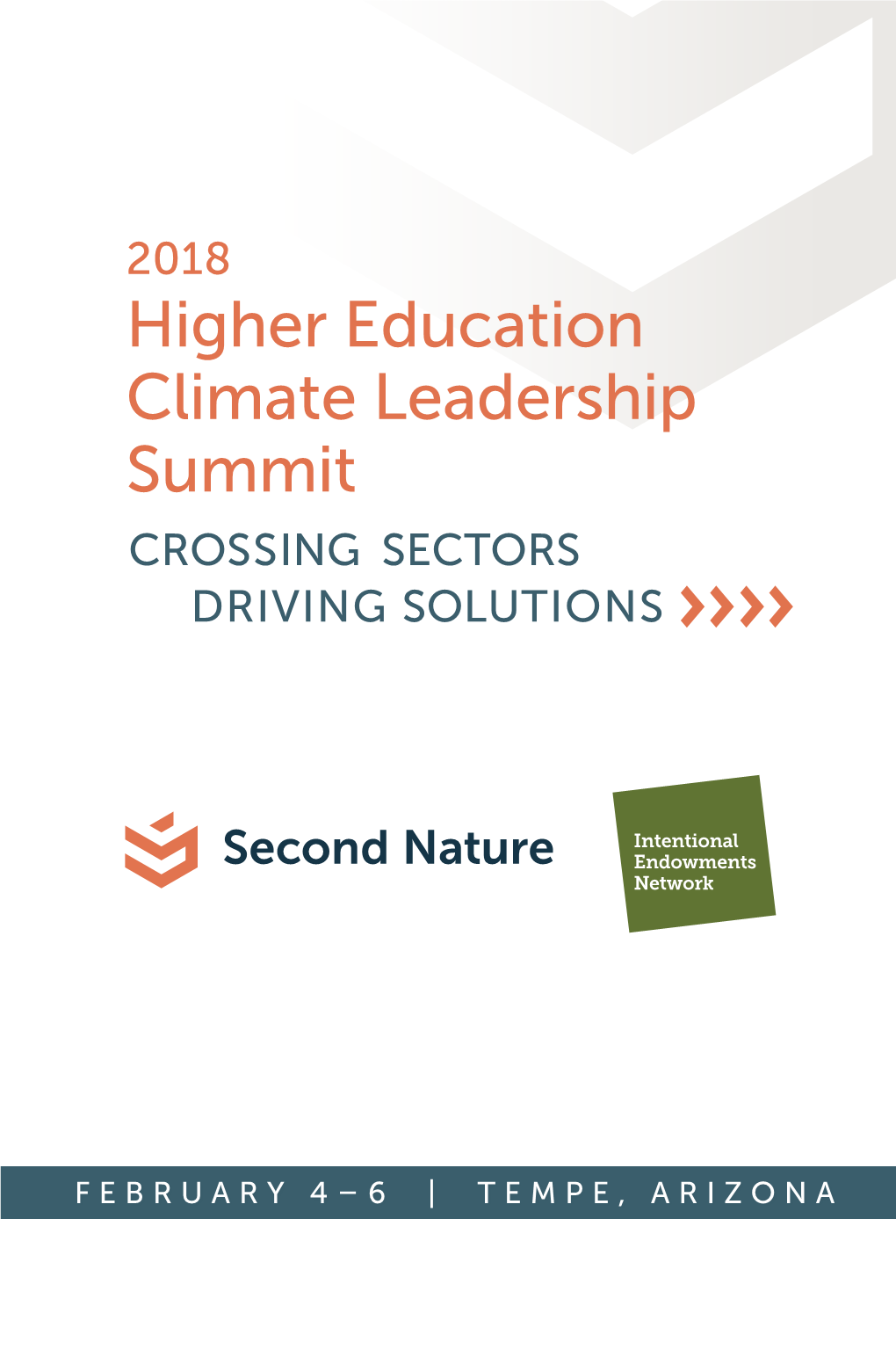 Higher Education Climate Leadership Summit CROSSING SECTORS DRIVING SOLUTIONS