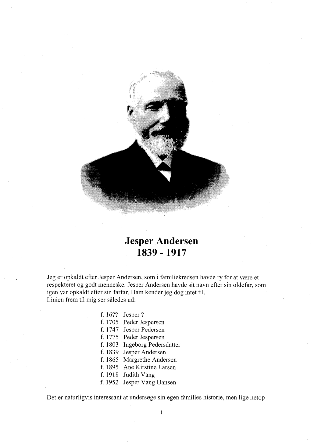 Jesper Andersen 1839 -1917