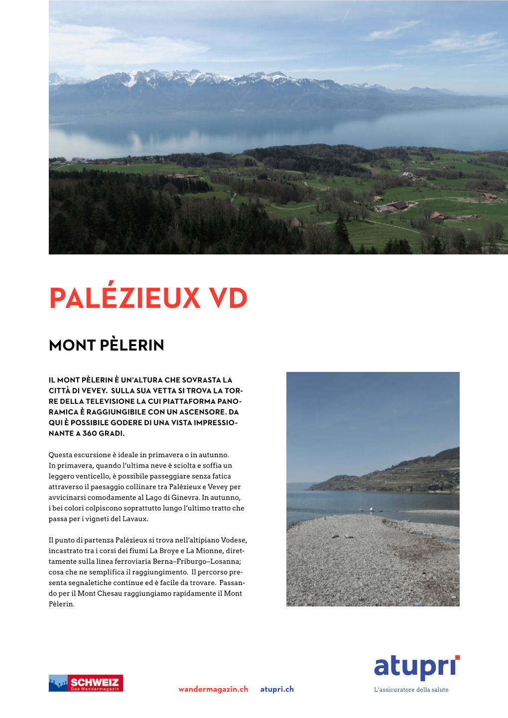 Proposte Escursionistiche Palexieux-Mont Pèlerin