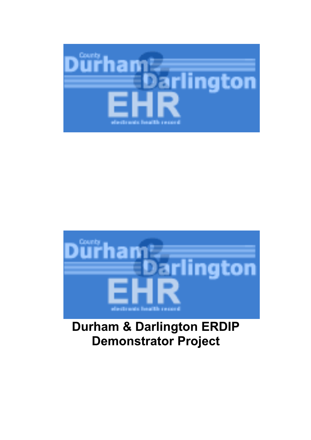 Durham and Darlington Electronic Health Record