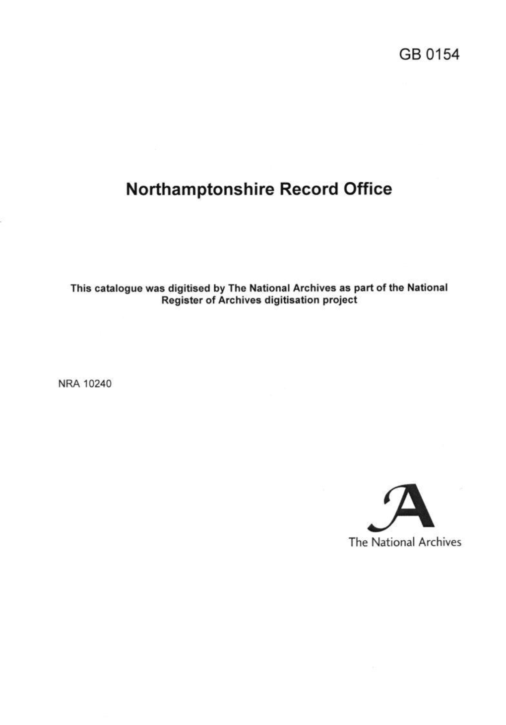 Northamptonshire Record Office