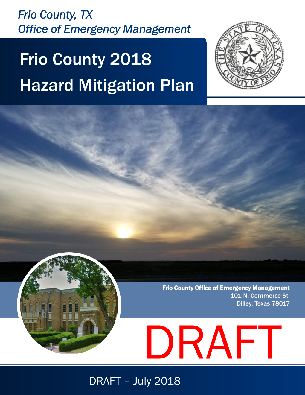 Frio County 2018 Hazard Mitigation Plan