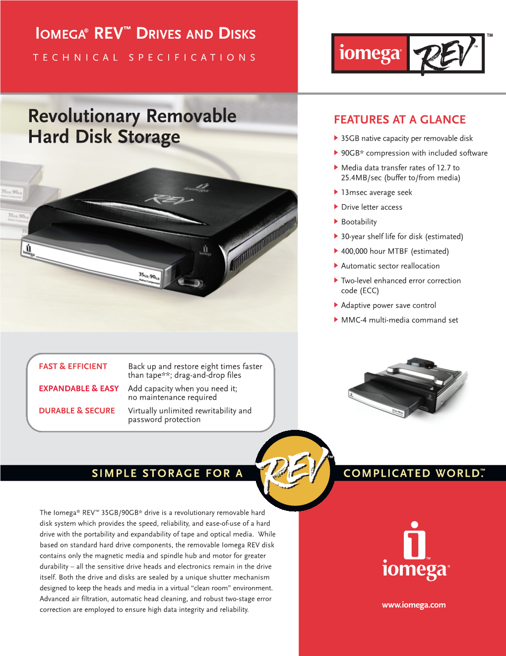 Revolutionary Removable Hard Disk Storage