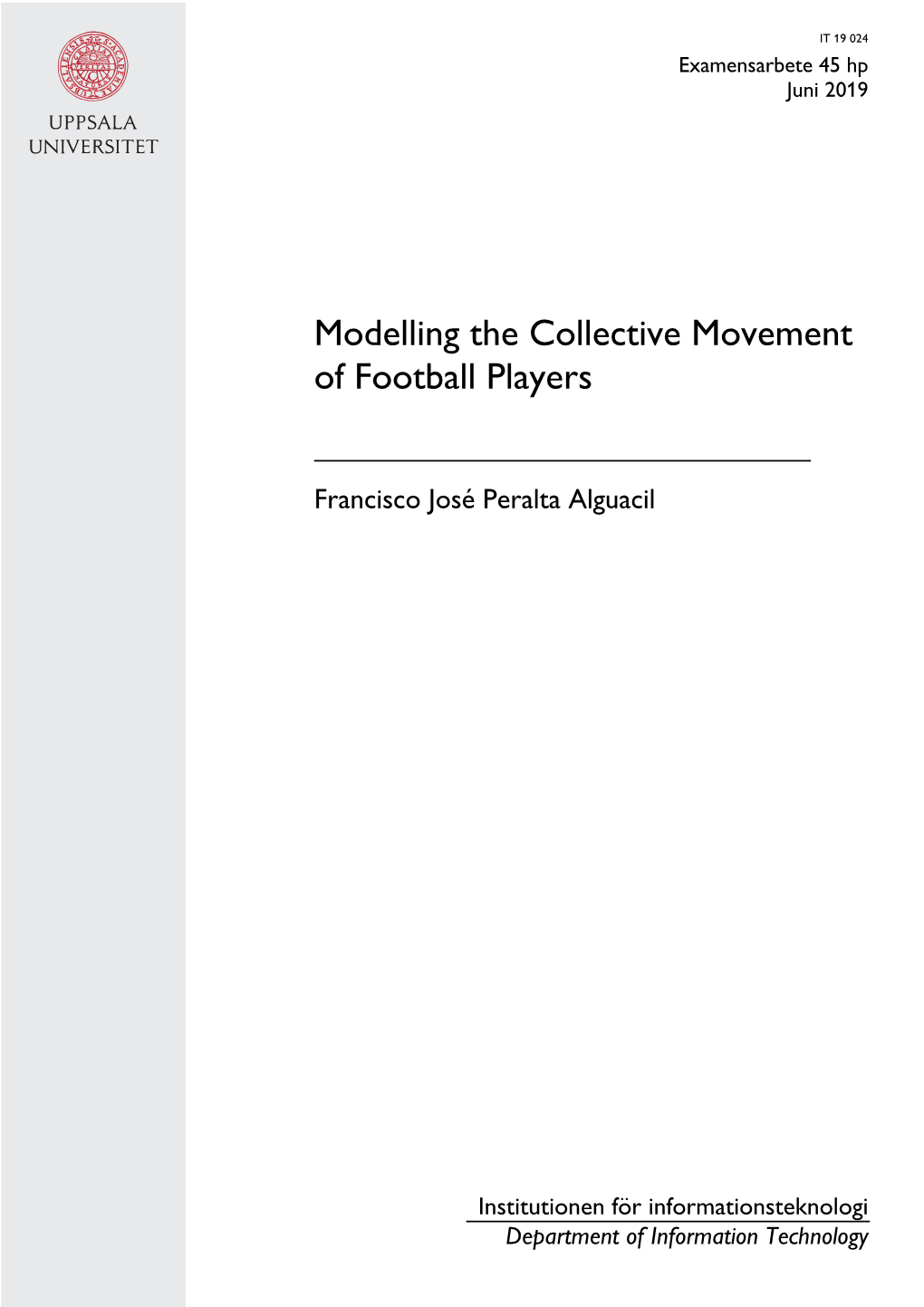 Modelling the Collective Movement of Football Players