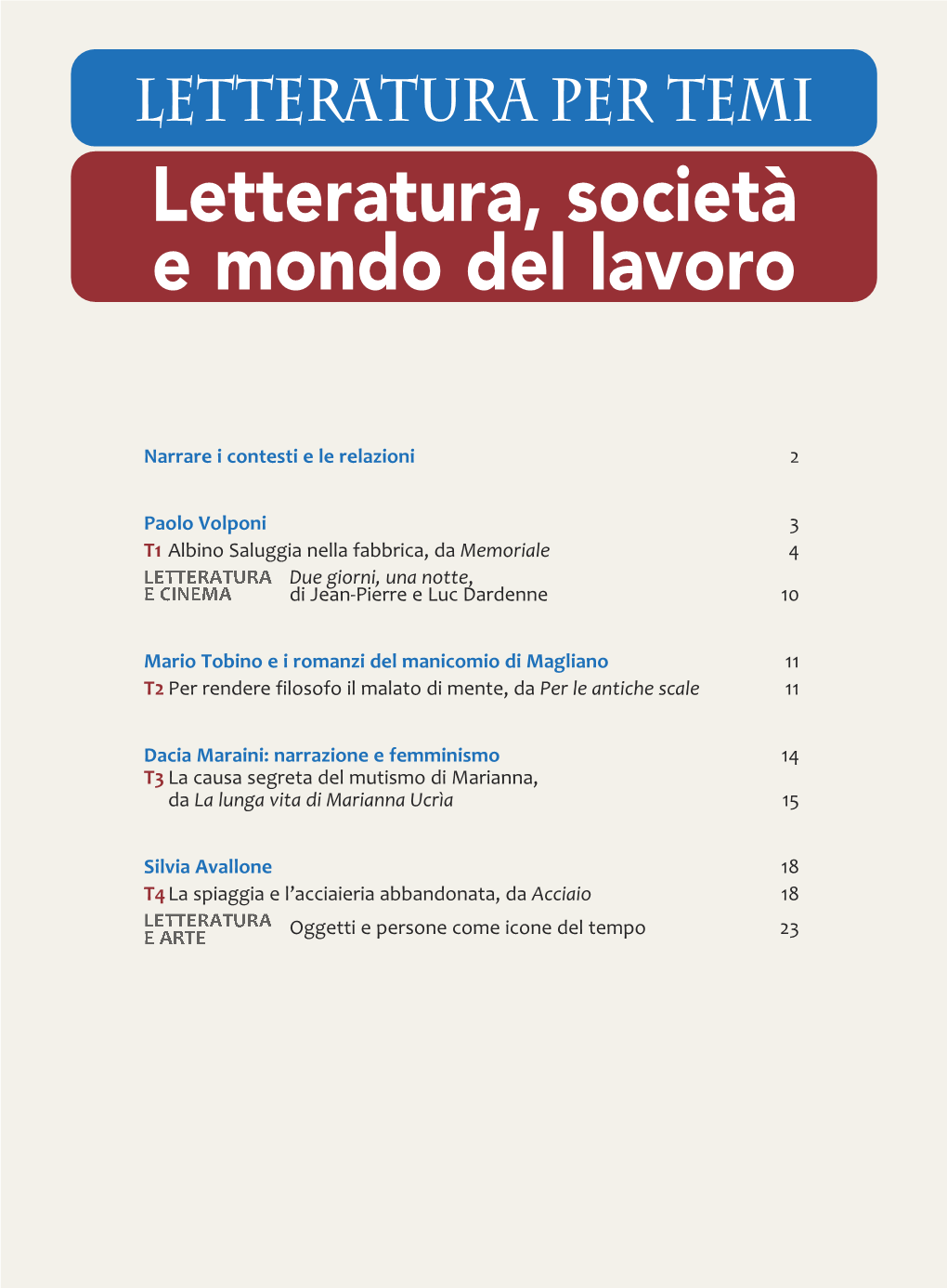 Letteratura, Società E Mondo Del Lavoro