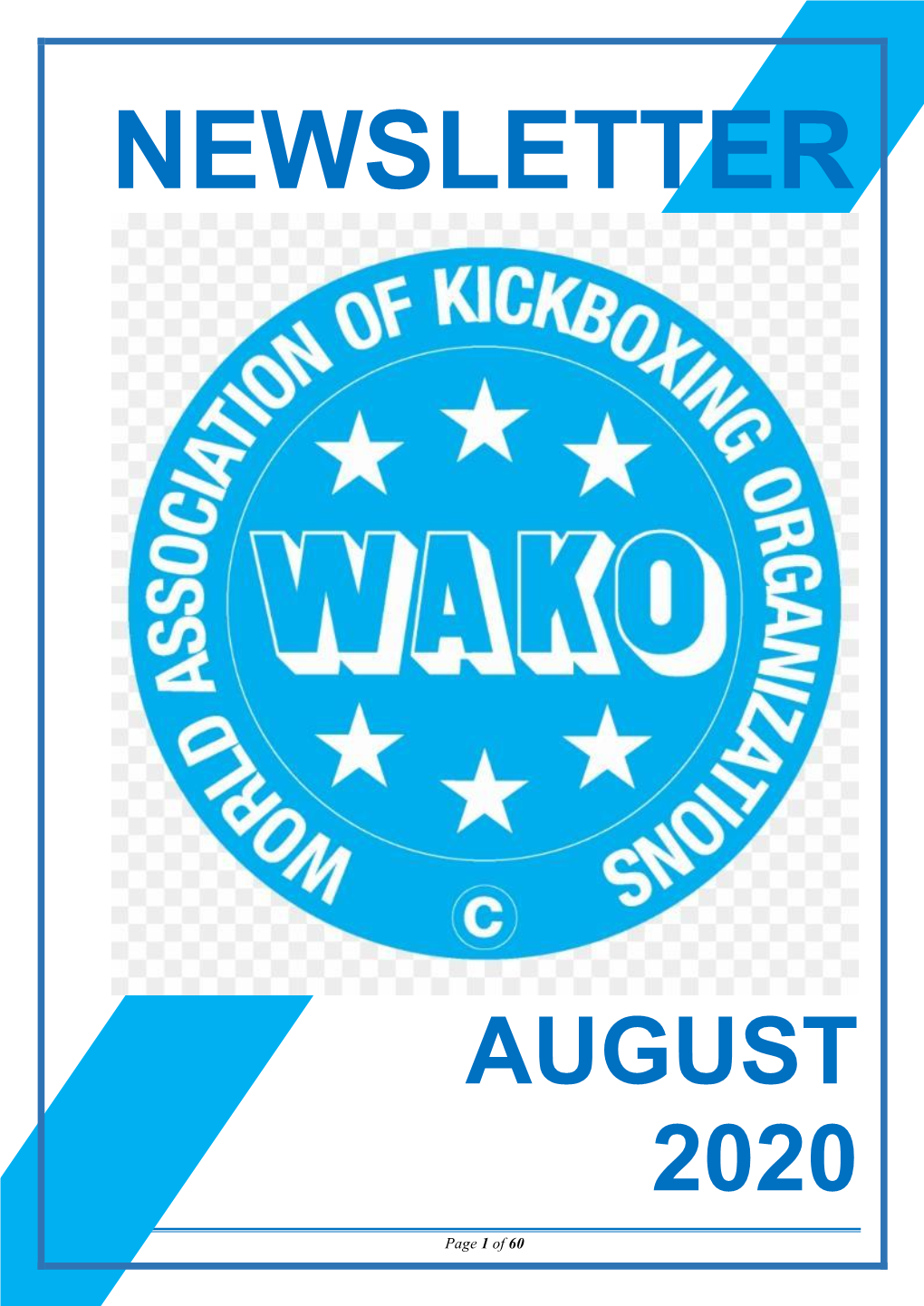 WAKO Newsletter August 2020