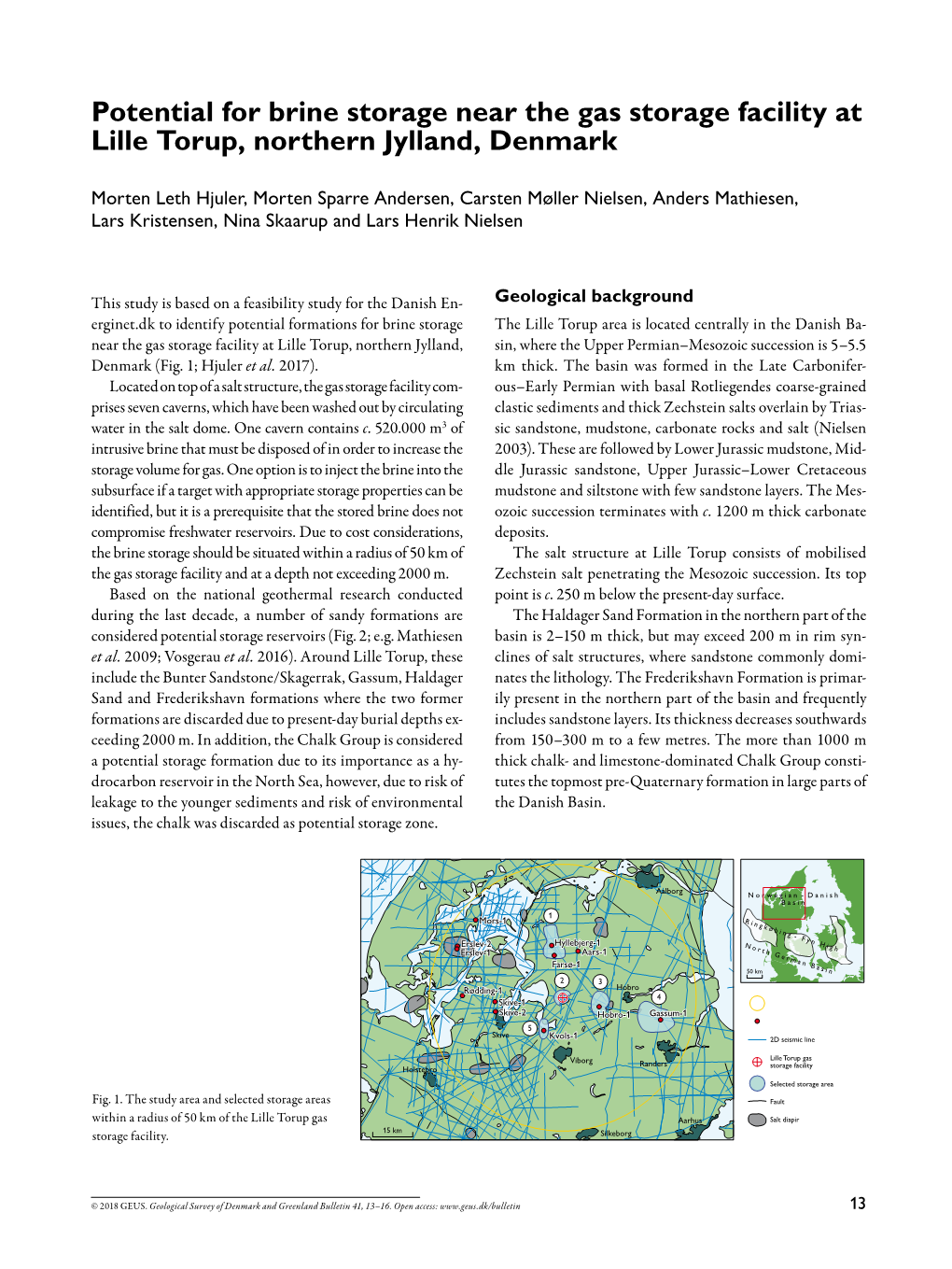 Geological Survey of Denmark and Greenland Bulletin 41, 2018, 13-16