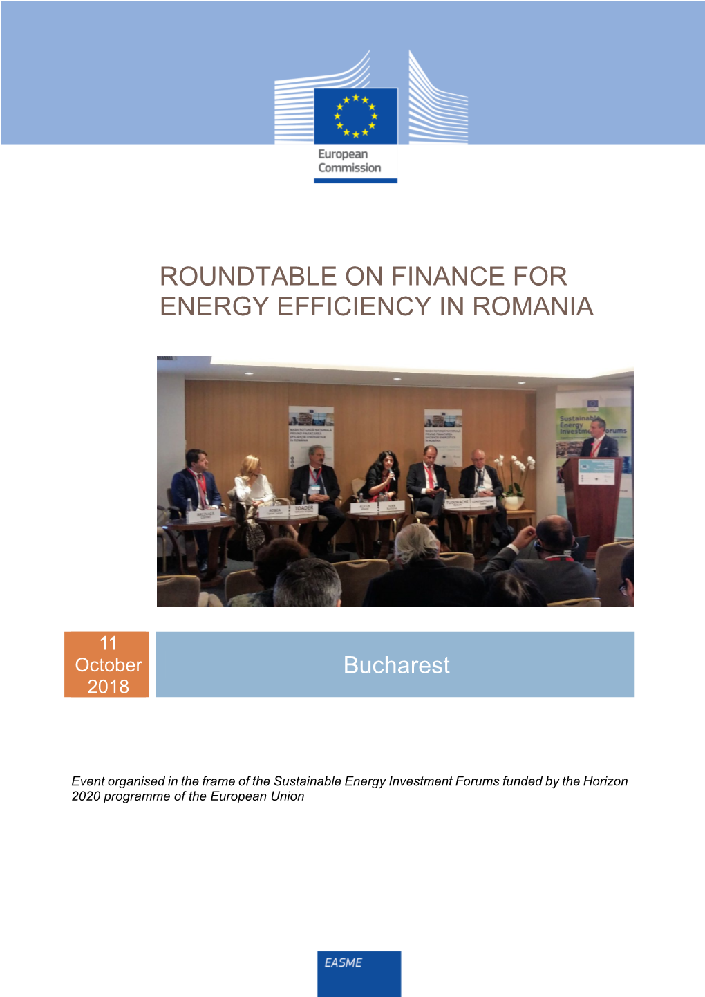 Roundtable on Finance for Energy Efficiency in Romania