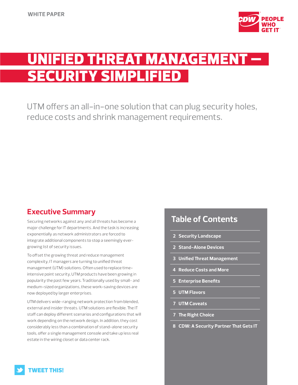 Unified Threat MANAGEMENT —