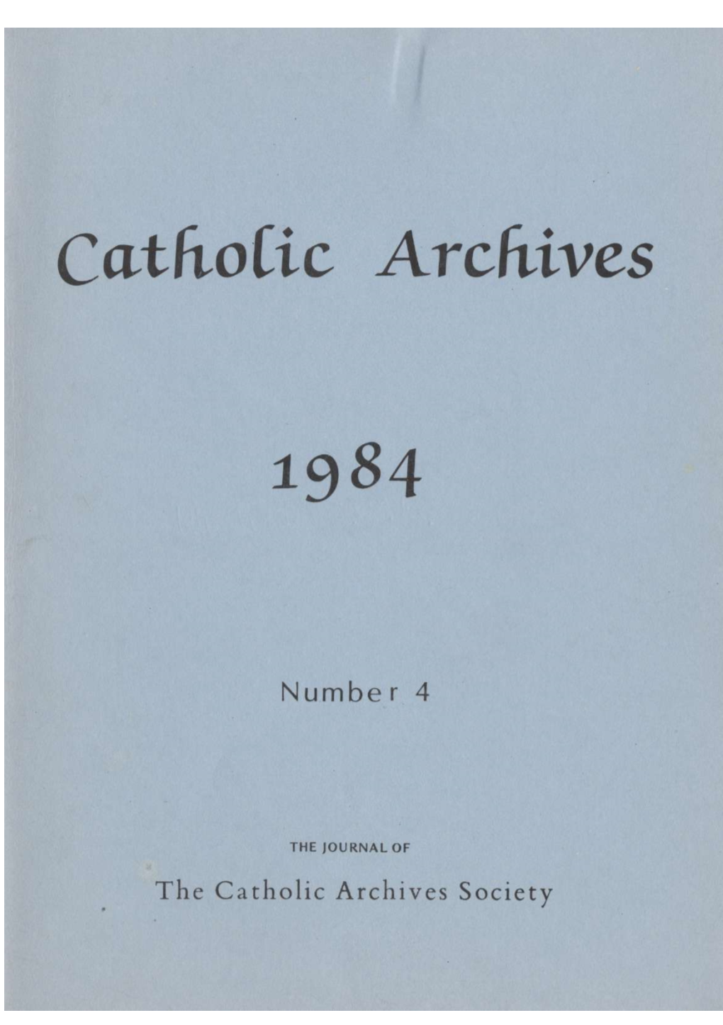 Catholic Archives 1984