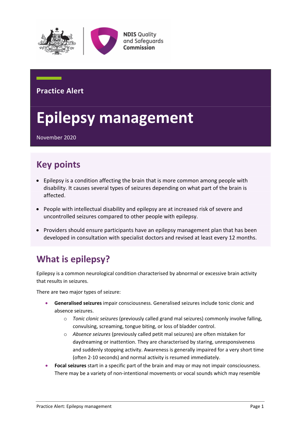 Epilepsy Management